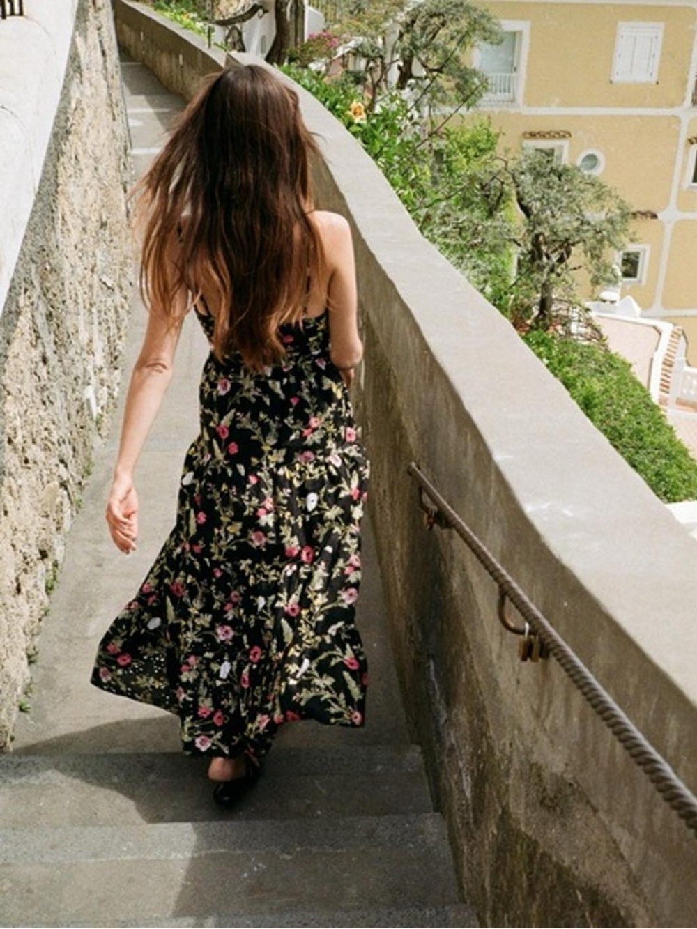 ZARA FLORAL PRINTED COTTON MIDI DRESS WITH CUTWORK EMBROIDERY M NWT. - Picture 7 of 12